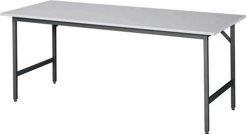 Arbeitstisch Jerry Arbeitsplatte Melamin, Stärke 22 mm Gestell anthrazitgrau, RAL 7016 RAU
