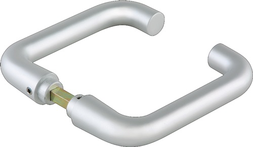 Glastürdrückerpaar Rundform für Drückerführung Vierkant 8 mm DORMA-GLAS