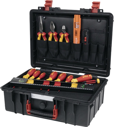 Werkzeugsortiment Basic Set L electric 45530 17-tlg.im Schutzkoffer WIHA
