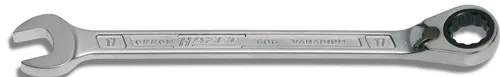 Maulringratschenschlüssel 606 SW 17mm L.242,2mm umschaltbar,Rings.15Grad HAZET
