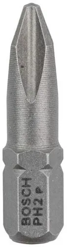Bosch Schrauberbit Extra-Hart ISO1173 C6.3 PH 2 L.25mm 1/4Zoll-Außen-6kt 100St.