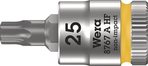 Steckschlüsseleinsatz 8767 A HF TORX® 1/4 Zoll T25 L.28mm WERA