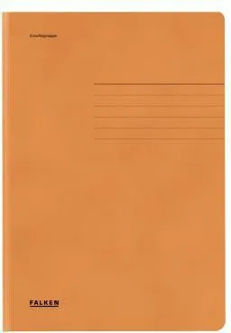 Falken Jurismappe 80001472 DIN A4 3 Klappen Karton orange