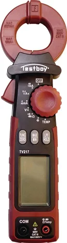Leckstromzange TV 217 Messber.1µA – 150A(AC) Zangenöffnung 27mm TESTBOY