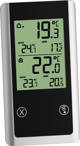 Funkthermometer Joker Messber.auß.-50 b.70GradC/ in.0 b.50GradC H152xB82xT72mm