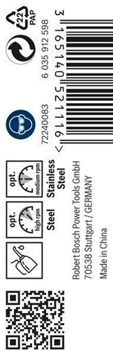 Bosch Metallbohrer PRO Stainless Steel Arbeits-L.33mm D.3mm L.61mm 10St.
