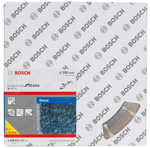Bosch Diamanttrennscheibe Standard for Stone 10-tlg.D.180mm Segment-H.10mm 10er Pack