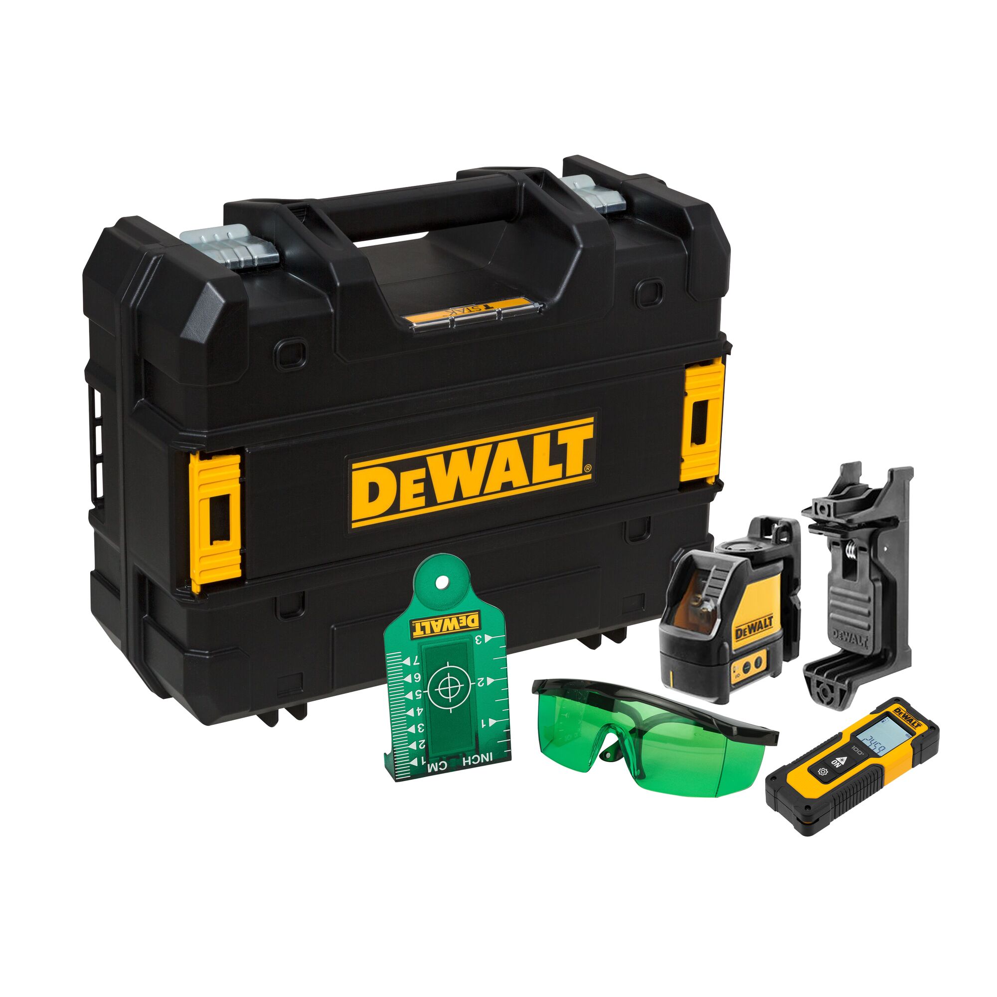 DEWALT DW0887100-1 Linienlaser m. Entfernungsmesser (Set)