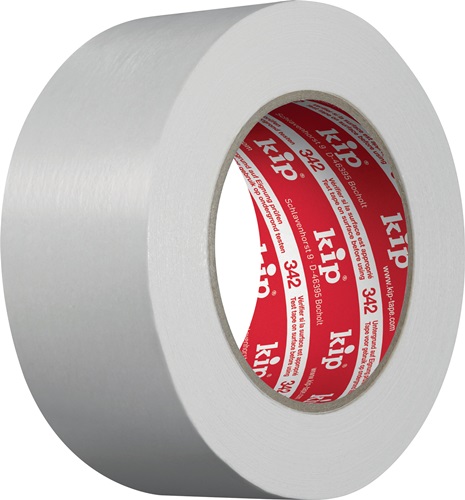 Gewebeteppichband 342 L.25m B.50mm weiß Rl.KIP