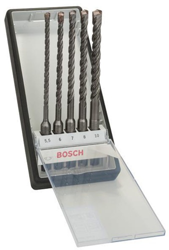 Bosch Hammerbohrer-Set Robust Line SDS-plus-5 5tlg. Arbeits-L.100mm D.5,5-10mm L.165mm