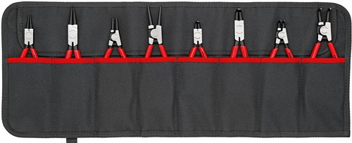 Sicherungsringzangensatz Version1 8-tlg.in Rolltasche 10-60mm KNIPEX