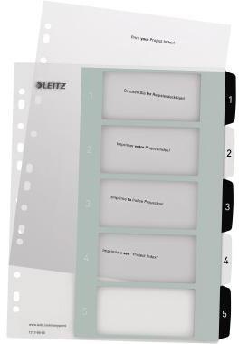 Leitz Register 12130000 DIN A4 1-5 schwarz
