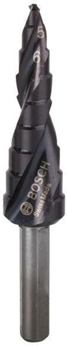 Bosch Stufenbohrer Stufen-D.4 -12mm Schaft-D.6mm L.66,5mm HSS AlTiN-besch. 9 Stufen