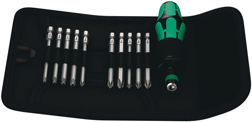 Bitsatz Kraftform Kompakt 41 11teilig Handhalter/10Bits L.89mm Wera