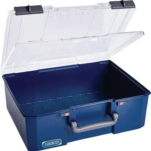 Sortimentskasten CarryLite B413xT330xH148mm transp.blau RAACO