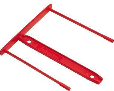 Bankers Box Abheftbügel 0089602 85mm Kunststoff rot 100 St./Pack.