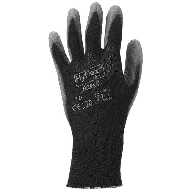 ANSELL Schutzhandschuh HYFLEX schwarz/grau (11-601)