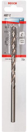 Bosch Metallbohrer HSS-G DIN340 Arbeits-L.102mm D.7mm L.156mm Typ N
