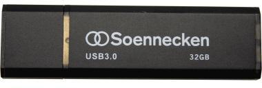 Soennecken USB-Stick 71618 3.0 32GB schwarz/silber