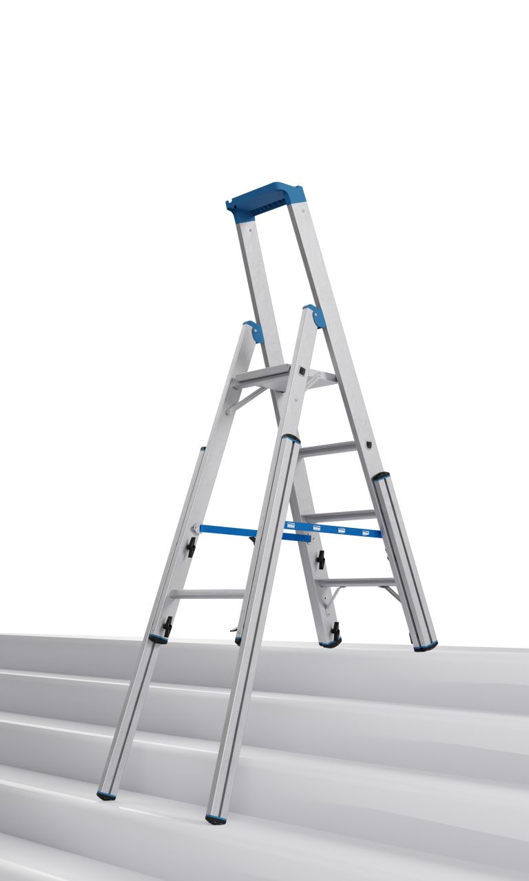 Krause STABILO Teleskop-Stufen-StehLeiter