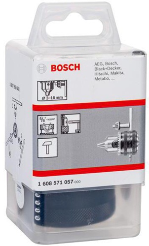 Bosch Zahnkranzbohrfutter Spannbereich:3-16mm Aufnahme 5/8Zoll m.Spannkraftsicherung