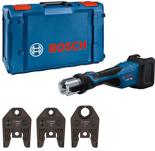 Bosch Akku-Presswerkzeug GPT 18V-32 Sp.18V o.Akku/m.Pressbacken-Kit U XL-BOXX