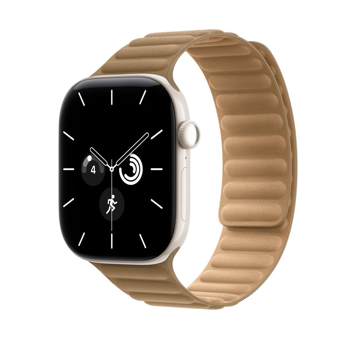 Apple Armband mit Magnetverschluss, Kamelbraun, 42mm (Series 10/11/12), S/M