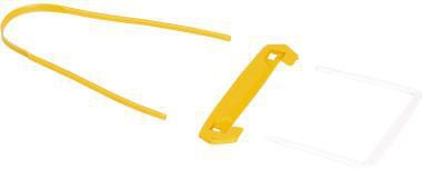 Bankers Box Abheftbügel Tube Clip 1189101 gelb 100 St./Pack.