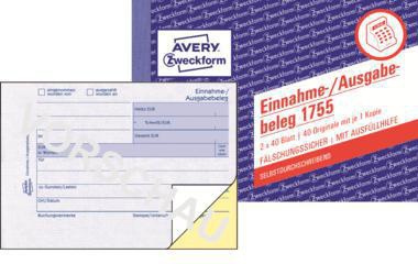 Avery Zweckform Ausgabebeleg 1755 DIN A6 SD 2x40Bl.