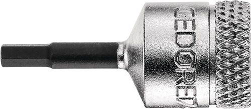 Steckschlüsseleinsatz IN 20 1/4 Zoll Innen-6-kant SW 8mm L.37mm GEDORE