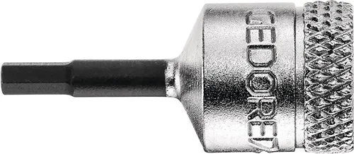 Steckschlüsseleinsatz IN 20 1/4 Zoll Innen-6-kant SW 8mm L.37mm GEDORE