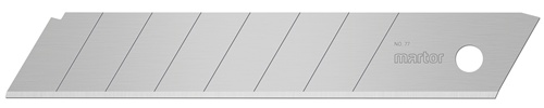Abbrechklinge Nr.77 L109,6xB17,8xS0,5mm 7 Sollbruchstellen 10 St./Klarsichtverp.