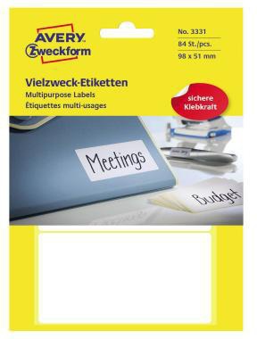 Avery Zweckform Vielzwecketikett 3331 98x51mm weiß 84 St./Pack.
