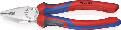 Kombizange L.200mm verchr.Comfort-Griffe KNIPEX