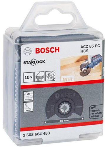 Bosch Segmentsägeblatt ACZ 85 EC Wood D.85mm HCS 10St. 