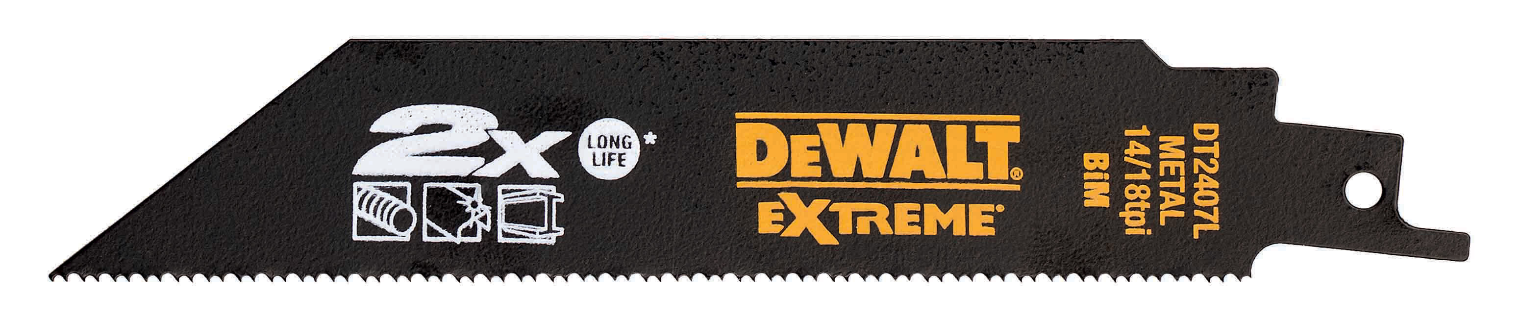 DEWALT DT2407L-QZ Säbelsägeblatt BIM Metall 152 mm 5 Stück
