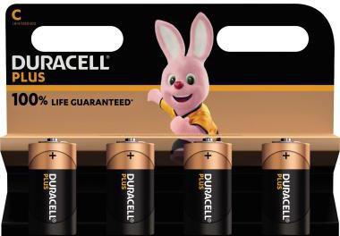 DURACELL Batterie Plus Baby C 141865 1,5V 4 St./Pack.