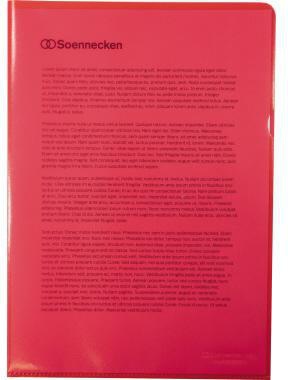 Soennecken Sichthülle 1511 DIN A4 PP rot 100 St./Pack.