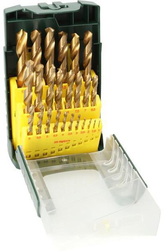 Bosch Metallbohrer-Set HSS-TiN 25tlg. D.1-13mm Gripbox 