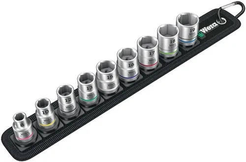 Steckschlüsseleinsatzset Belt B 4 10-tlg.SW 19 / 8mm Antr.10mm (3/8) Zoll WERA