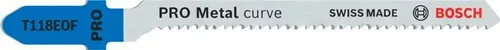 Bosch Stichsägeblatt PRO Metal curve T118EOF L.83mm BIM Zahnteilung 1,5mm 2 St