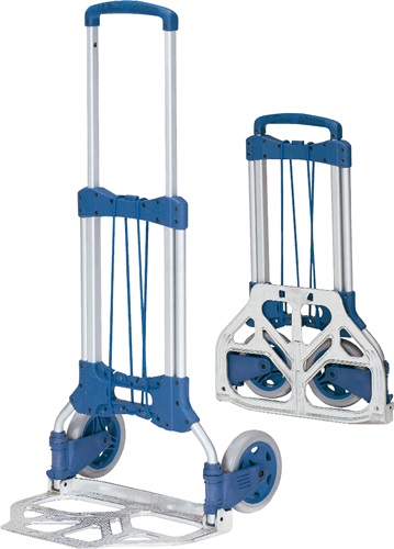 Transportkarre klappb.Stahlrohr/Alu.H.1090mm Schaufel-L.320mm Schaufel-B.480mm