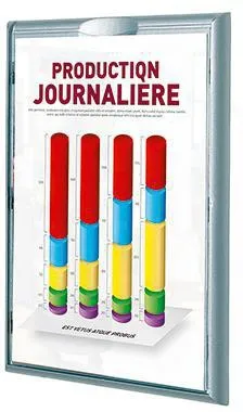 Paperflow Infodisplay 4066X4.35 DIN A4 aluminium 4 St./Pack.