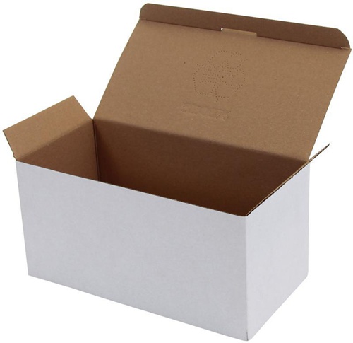 Karton 1-wellig Automatikboden Maße 236x118x115mm Qualität 1.1E weiß TRANSPAK