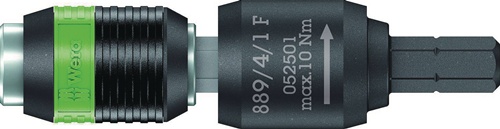 Bithalter 889/4/1 F Rapidaptor 1/4 Zoll C 6,3+E 6,3 Freilauf L.64mm WERA