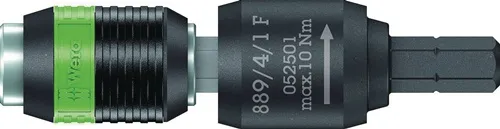 Bithalter 889/4/1 F Rapidaptor 1/4 Zoll C 6,3+E 6,3 Freilauf L.64mm WERA