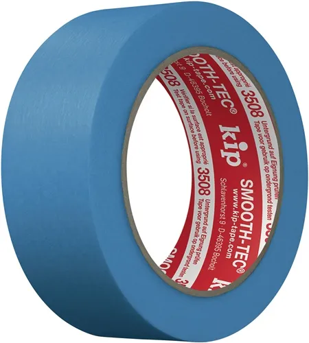 Glattkreppband 3508 SMOOTH-TEC® glatt blau L.50m B.36mm KIP