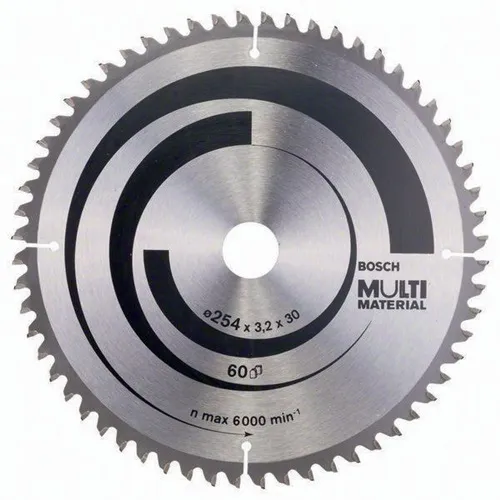 Bosch Kreissägeblatt AD 254mm Z.60 HLTCG Bohr.30mm Schnitt-B.3,2mm HM