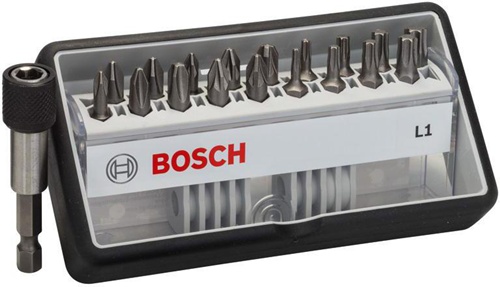 Bosch Schrauberbit-Set Robust Line L Extra-Hart 18+1tlg. L.25mm PH/PZ/T 1/4Zoll