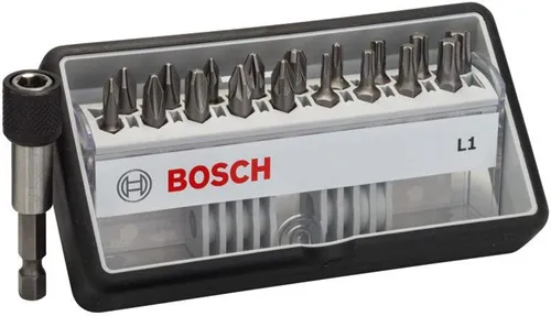 Bosch Schrauberbit-Set Robust Line L Extra-Hart 18+1tlg. L.25mm PH/PZ/T 1/4Zoll
